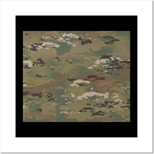 Support Our Troops Solidarity Operational Camoflauge Patch Square Posters and Art